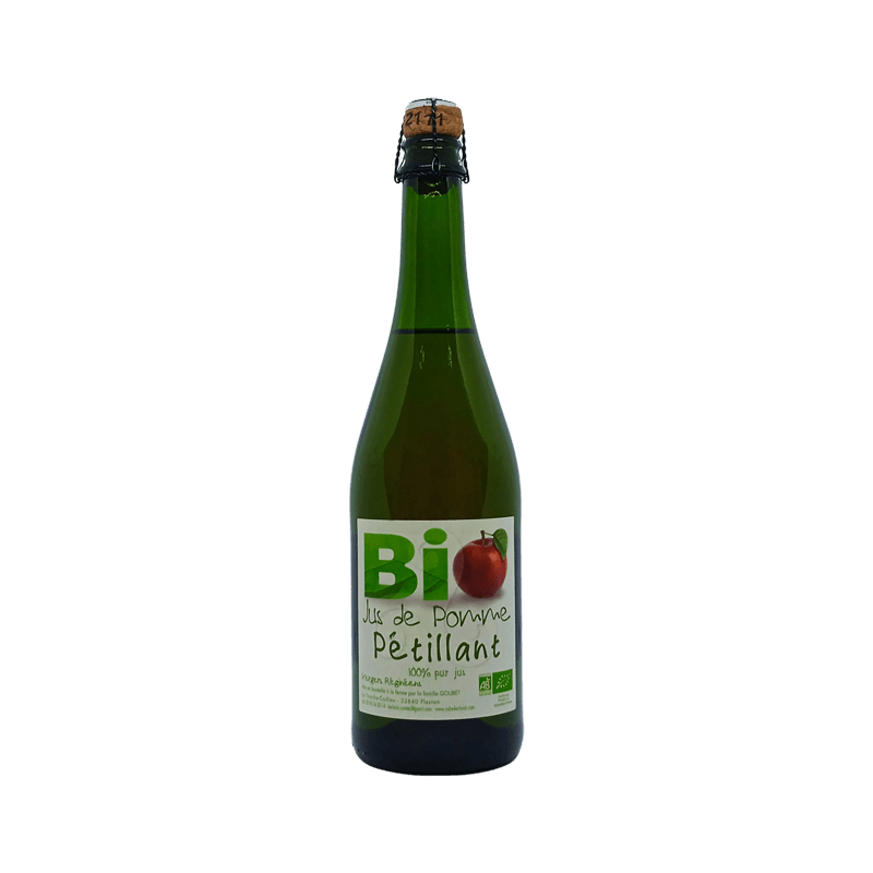 Jus de pomme pétillant Biologique - Vergers Réginéens 75cL