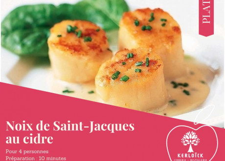 Recette - Noix de Saint-Jacques au cidre